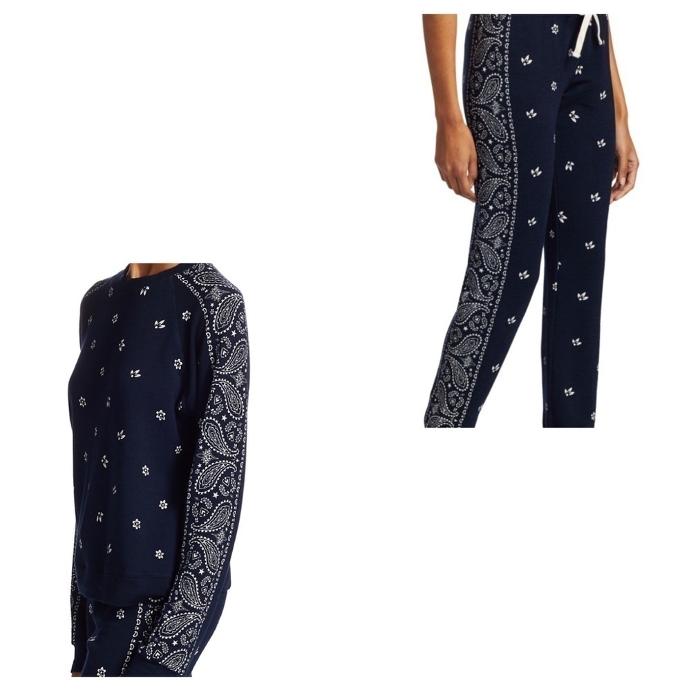 Monrow Bandana Raglan Pullover & Joggers Set: Inca - Picture 4 of 15